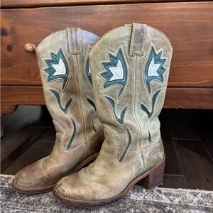 Vintage Frye Sabrina Floral Boots